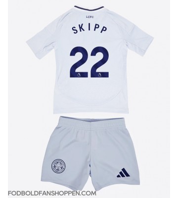 Leicester City Oliver Skipp #22 Tredjetrøje Børn 2024-25 Kortærmet (+ Korte bukser)